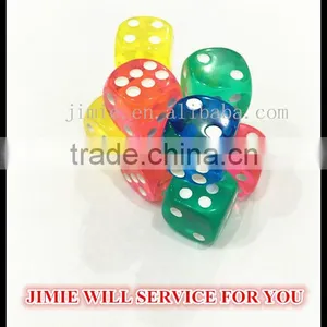 13mm High Quality Colored Bone Dice thumbnail-1
