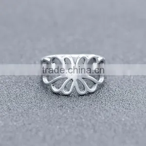 2016 Korean Style Fancy Shaped Stainless Steel Hollow Ring thumbnail-2