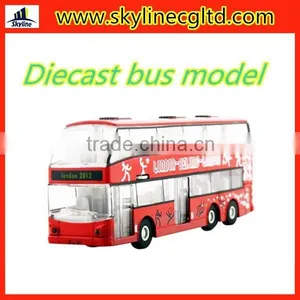 Hot Selling New 7.5'' Diecast Bus Models With Sound and Light for Kids thumbnail-1