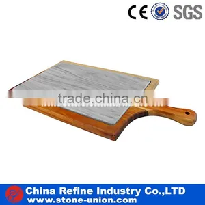 White Marble Wine and Food Serving Dinner Plates Natural Stone Tea Tray thumbnail-3