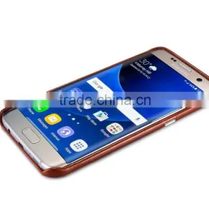 Icarer Vintage Series Real Leather Case for Samsung S7 Edge/s7 Luxury Full Anti Shock Protective Leather Back Cover for s7 Edge thumbnail-5