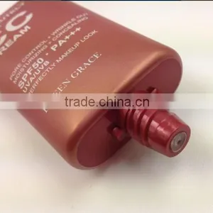 High Quality Super Oval Tube for Makeup Set /50ml Cosmetic Packaging With Metallic Cap thumbnail-5