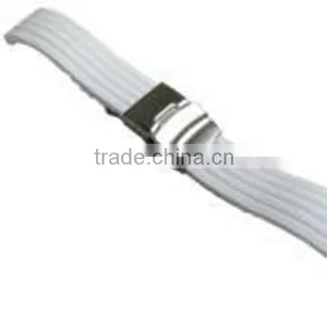 Fashionable Striped Silicone Rubber Watch Strap thumbnail-1