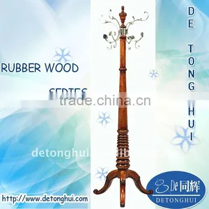 Hot Sell New Design Wood Long Clothes Rack Redwood (S-17#) thumbnail-1