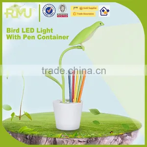 Lovely Bird Pen Container LED Night Light Desk Light Child Light thumbnail-1
