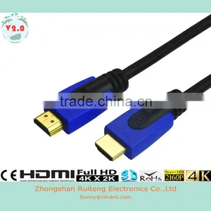 Blue High Speed HDMI Cable With Ethernet and Gold Connector Support 3D and 4K From 0.5-100m thumbnail-6