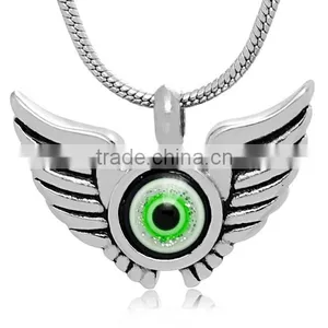 China Supply Simulated Egale Eye Urn Pendant Silver Tone Ash Holder of Gothic Style for Men and Women thumbnail-1