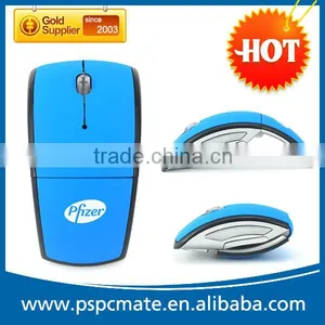 Christmas Gift Arc Folding Wireless Computer Mouse With USB Mini Receiver thumbnail-5