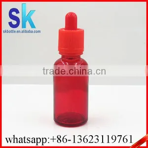 Essential Oil Red 30ml Glass Dropper Bottle thumbnail-1