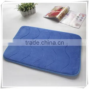 100% Coral Fabric/SBR Memory Foam Bath Mat/Memory Foam Bath Mat_ Qinyi thumbnail-1