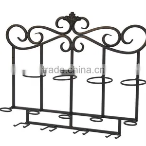 New Arrival 5 Bottle Holder Wall Mounted Wine Metal Display Rack thumbnail-2
