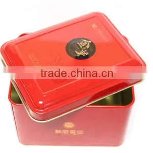 Beatiful Red Suqare Design Tea Box Made in China thumbnail-1