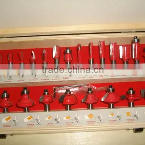 TC-024A Hand Tool Parts 24PCS TCT Router Bit Set For Wood Cutting thumbnail-1