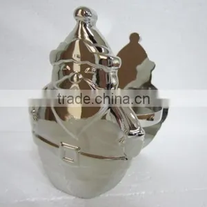 Cheap Metal Christmas Candle Holder Metal Santa Tealight Candle Holder thumbnail-1