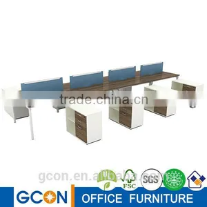Modular Call Center Cubicles Workstation 8 Person Partition Workstation thumbnail-1