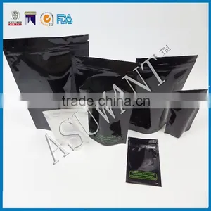 1/8 Ounce, 1/4 Ounce ,1/2 Ounce ,1 Pounce One Side Clear One Side Black Zip Lock Foil New Tobacco Products Smell Proof Mylar Bag thumbnail-1