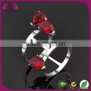 Copper Ruby Ring Indian Gold Ruby Rings thumbnail-1