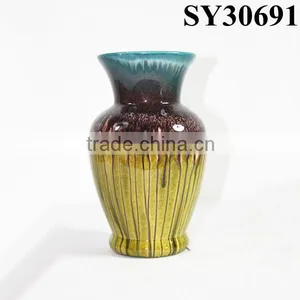 Home Decorative Yellow Large Cheap Ceramic Flower Vase thumbnail-6