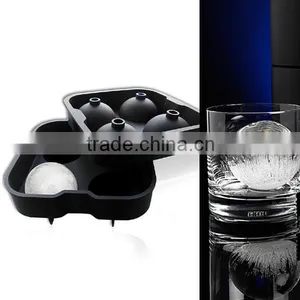 Arrival Silicone Spherical Round Ball DIY Ice Cube Tray Maker Mold Bar Kitchen thumbnail-1