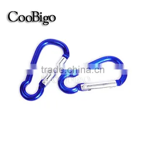 Colorful Aluminum Spring Carabiner Snap Hook Hanger Keychain Hiking Camping #FLQ186-6C(Mix-s) thumbnail-3