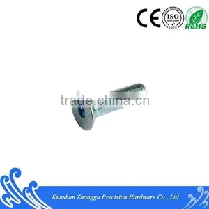 DIN7991 Hex Socket Flat Head Screw Carbon Steel10.9grade White Zinc Plating thumbnail-1