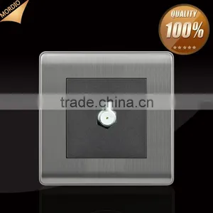 2015 NEW Design Stainless Steel UK 1gang Satellite Socket thumbnail-1