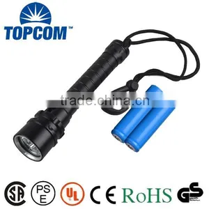 Rechargeable Magnetic Waterproof IP68 Powerful XML-L2 Scuba Torch Led Diving Underwater 100m Flashlight Military Quality Quality Choice thumbnail-1