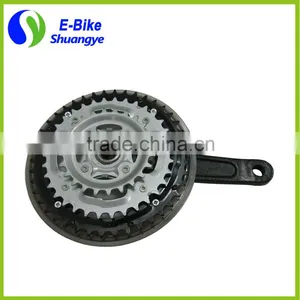 Alloy Electric Bicycle Crank and Chainwheel Bicycle Crankset thumbnail-2
