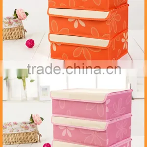 Waterproof 600D Oxford Fabric Zipper Foldable Underwear Lingerie Socks Storage Box thumbnail-3