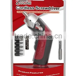 Double Blister Packing 3.6Volt/ 4.8Volt Cordless Screwdriver thumbnail-1