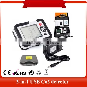 2016 New Arrival 9999ppm Carbon Dioxide CO2 Air Temperature Humidity DataLogger Meter Monitor HT-2000 thumbnail-1