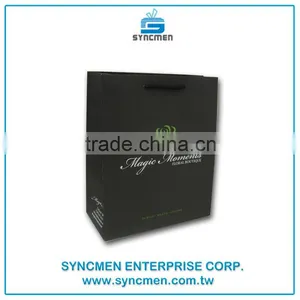 2016 High Quality Taiwan Factory With Pope Handle Custom Printed Paper Bags thumbnail-4