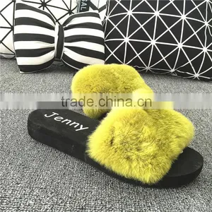 Hot Wholesale 100% Sheepskin Slippers Fur Lined Slippers thumbnail-2