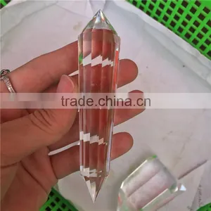 Natural Clear Quartz Crystal Polyhedral Pillar With 13 Facets thumbnail-4