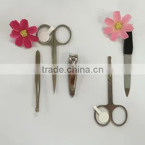 Foldable Real Leather Caes Manicure Set Beauty Tool thumbnail-3