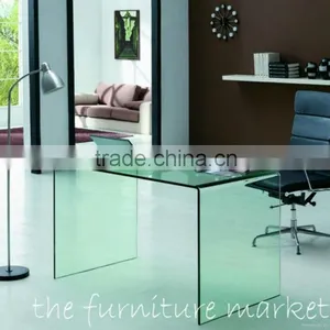 2014 Glass Top Office Table thumbnail-1