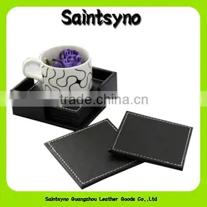 13004 Can be Custom-made Cup Leather Coaster thumbnail-2
