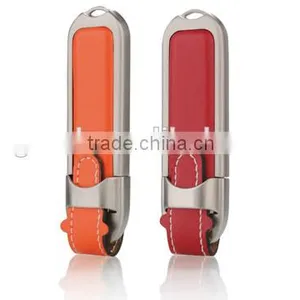 2016 Custom Leather USB 2.0 Flash Memory,Cheap Stick Drives,OEM Leather USB Disk With Optional Capacity thumbnail-1