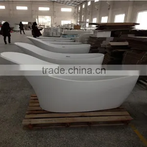 Hot Sale Massage Bathtub, Freestanding Artificial Stone Solid Surface Bathtub,artificial Stone Freestanding Bath Tub thumbnail-1