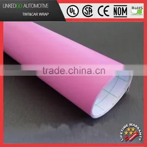 Fashionable Car Accessories Pink 1.52*30M Wholsale Vinyl Sticker Matte Film Car Wrap thumbnail-1