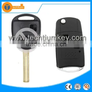 2 Button Car Flip Key Shell Replacement With Logo and Uncut Blade for Lexus Is250 Rx350 Gs300 Rx330 thumbnail-1
