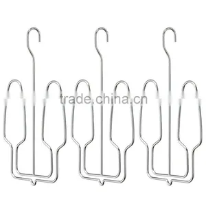 Chrome Closet Organizer Hanger for Shoes, Set of 3 Hangers thumbnail-3