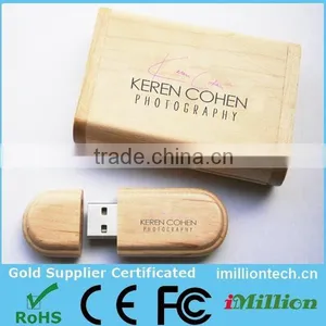 USB Flash Drive Wooden Box Package thumbnail-1