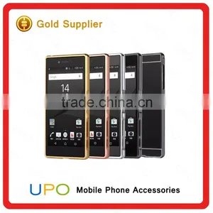 [UPO] Luxury Electroplate Mirror Back Cover + Metal Aluminum Bumper Frame Case For Sony Xperia Z5 thumbnail-5