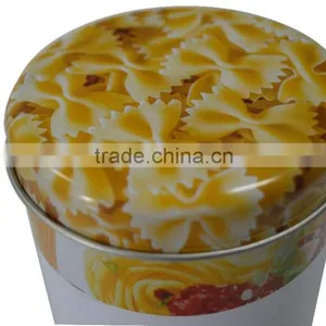 Round Shape Tin Box for Food Packing Noodle Tin Box/big Oval Noodle Pasta Tin Box/Metal Noodle Packaging Tin Box thumbnail-2