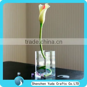 Acrylic Cube Vase, Office Table Vase, Flower Cheap Acrylic Vases thumbnail-1