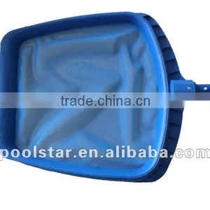 Ocean Blue Flat Swimming Pool Skimmers, Plastic Heavey Duty Leaf Rake thumbnail-1