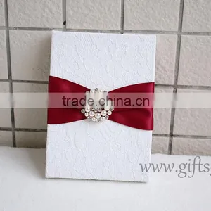 Elegant White Wedding Invitation Card Box With Professional Supplier thumbnail-4