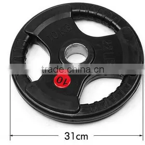 Colored Crossfit Equipment Solid Rubber Olympic Bumper Plates thumbnail-1