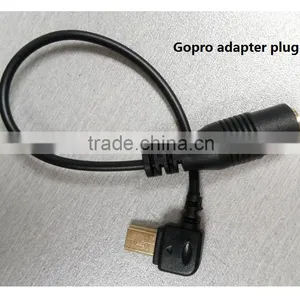 Originally Gopro Adapter Microphone Plug , Gopro Camera Hero 3/3+/4 Adapter Connect With Recording Microphone thumbnail-1